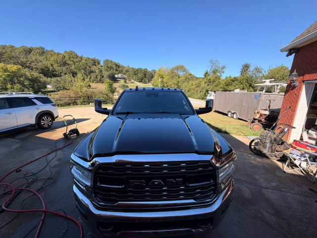 Full detail on a RAM 3500 Limited Mega Cab dually, photo 2